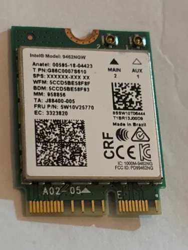 Placa de Rede Intel® 9462NGW