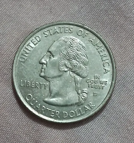 Moeda Quarter Dollar 2000 - New Hampshire - Edição Estados Americanos