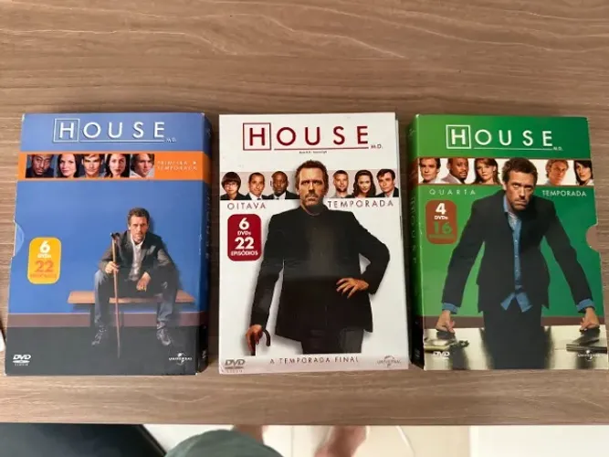 Dvd Dr. House temporada 1, 4 e 8