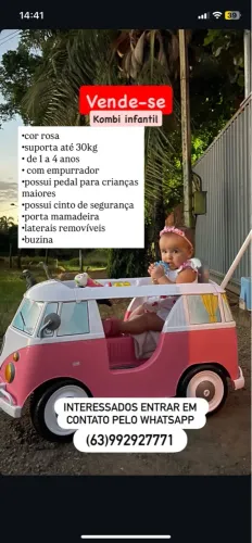 Kombi infantil rosa