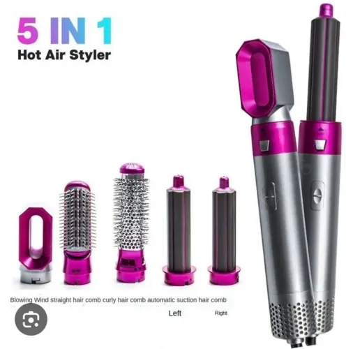 Modelador de Cabelo 5 em 1 Hot Air Styler