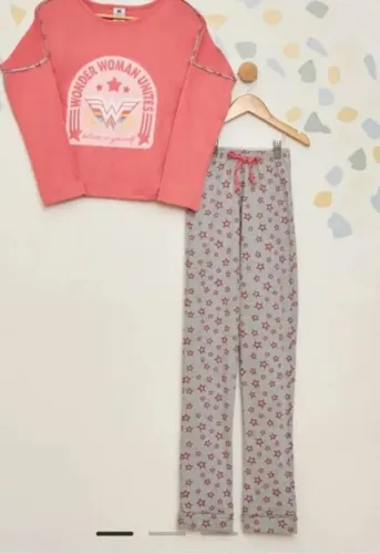 Pijama Mulher Maravilha 100% algodão.