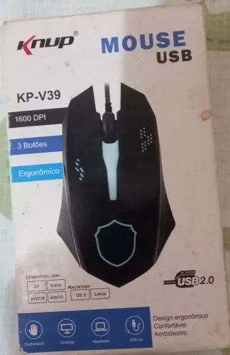 Mouse para Pc ou Laptop com iluminação RGB