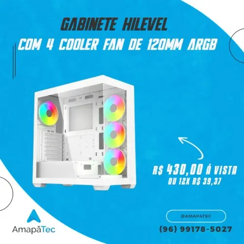 Gabinete Hilevel Com 4 Fan ARGB
