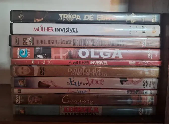 DVDs Filmes Nacionais lote com 10 filmes