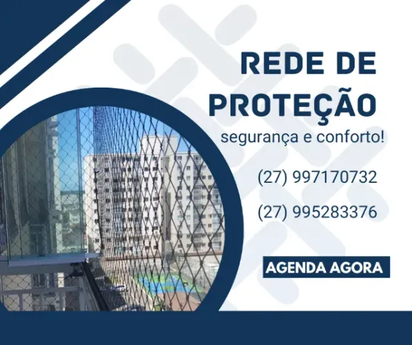 Rede de proteção para janelas e varandas