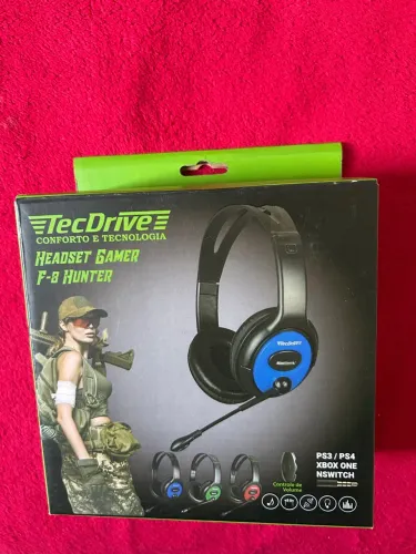Headset com fio TecDrive