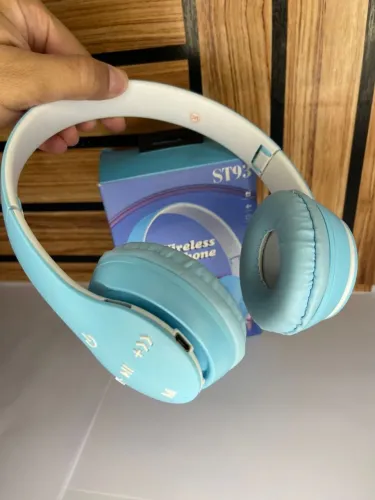 Fone Headphone Bluetooth Azul ST93