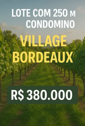 terreno condomínio village bordeaux