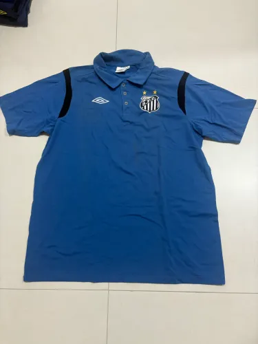 Camisa polo azul de viagem Santos F.C.
