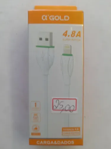 Cabo USB para iPhone 4.8A Super Rápido - Novo