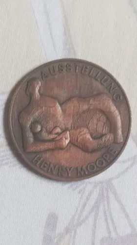 Medalha Em Homenagem Ao Escultor Henry S. moore 1898/1986 #av