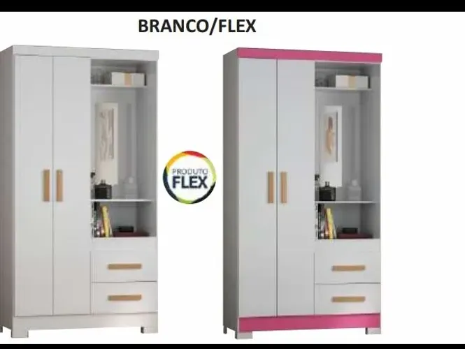 Guarda roupa solteiro flex 