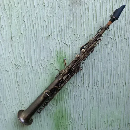 Sax Soprano Jahnke envelhecido Saxofone De Luthier Troco+$ 12x no cartão