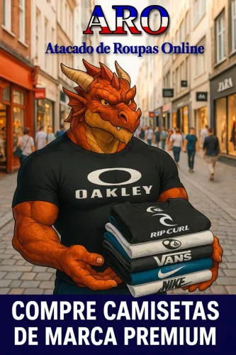 Camisas de Marca Premium em Atacado Roupas Online para Revender Camiseta Masculina 
