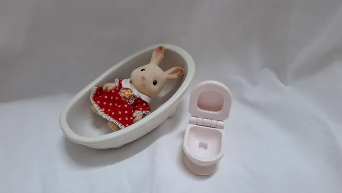 Kit banheiro branco Sylvanian Families Original