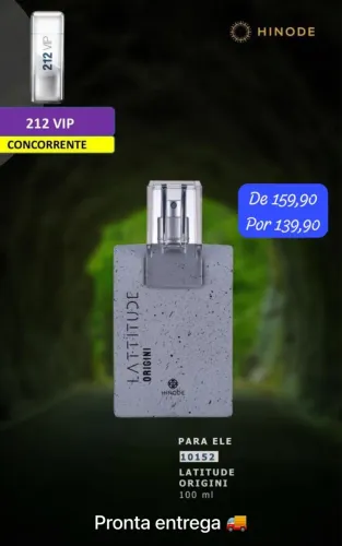 Perfume Latitude Origini Hinode 100ml