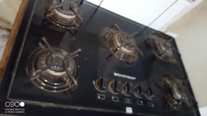 Fogão Cooktop Brastemp 5 bocas bivolt com moldura 