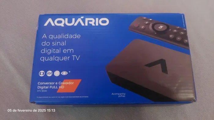 Conversor e Gravador Digital Full HD Aquário DTV-9000
