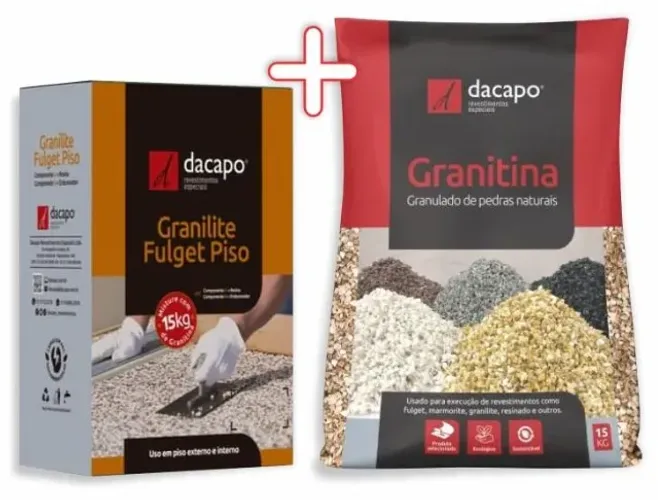 Kit Granilite Fulget Piso Resinado 15kg (cores)