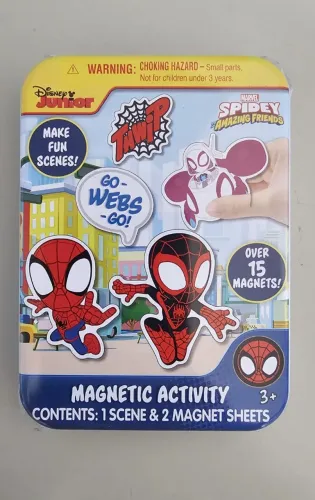 Lata com Atividade Magnética Spidey e Seus Amigos - Disney Junior