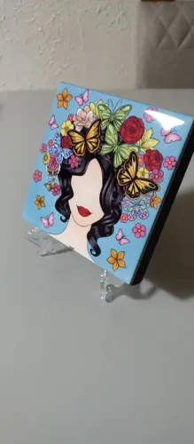 Quadro em Cerâmica Impressa c/ Moldura