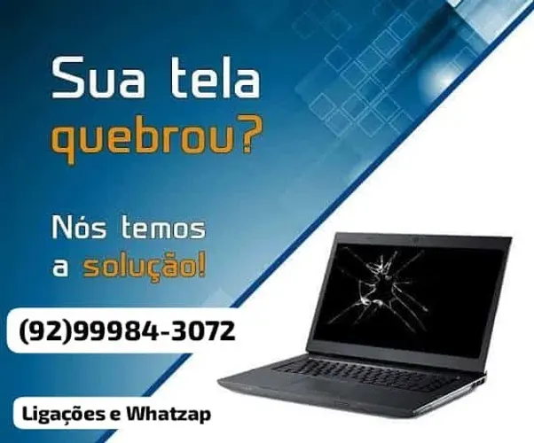 Trocamos a Tela do seu Notebook. Atendemos a Domicilio.