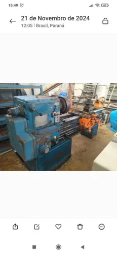 Torno mecânico marca Imor modelo MVN 15 