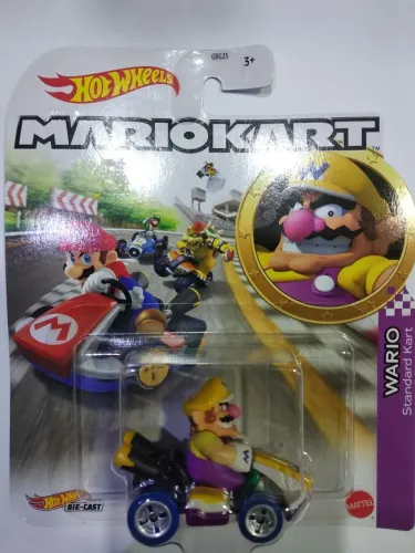 Carrinho Hot Wheels Wario Standart kart 1:64 Mattel