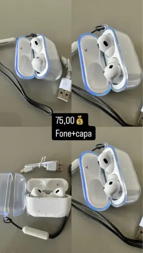 Fone Bluetooth + capa