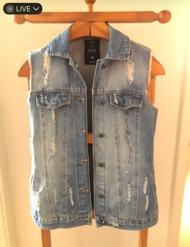 COLETE JEANS TAMANHO 36 P
