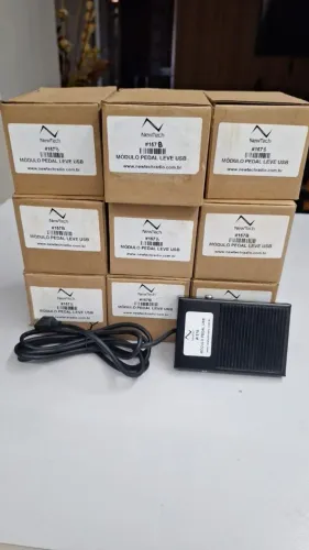 9 módulos pedal USB 1.8 metros cabo TRBO smartphone novos automação controle