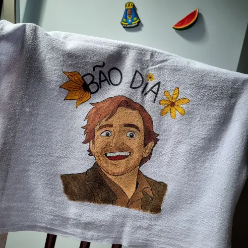 pano de prato Pedro Pascal meme