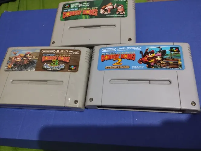 Trilogia Donkey Kong Country Super Famicom (Japão)Originais
