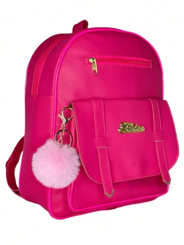 Mochila Feminina Bolsa Juvenil De Costas com Alça