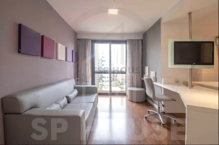 Apartamento mobiliado à venda, Vila Mariana ao lado Metrô Paraiso, 1 quarto, sala, cozinha