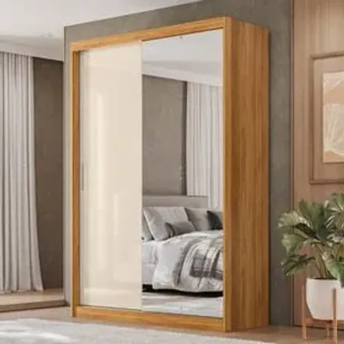 Guarda Roupa com Espelho 2 Portas 4 Gavetas 100% MDF - Promoção!!