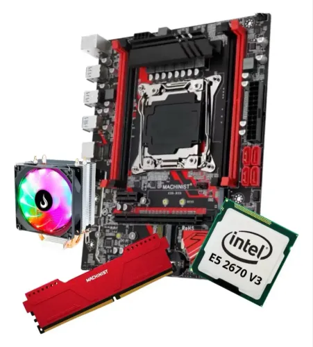 KIT GAMER PLACA MÃE X99M RED + INTEL XEON E5 2670 V3 + 16GB + COOLER