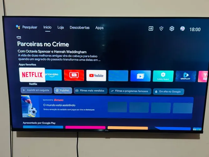 VENDE-SE TV TCL, 43 POLEGADAS, MENOS DE 1 ANO DE USO