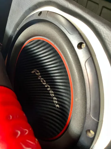 Subwoofer Pioneer 12 polegadas com caixa. 