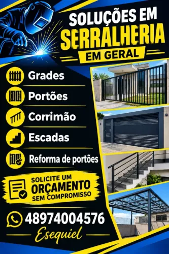 SOLUÇÕES EM SERRALHERIA EM GERAL<br>
