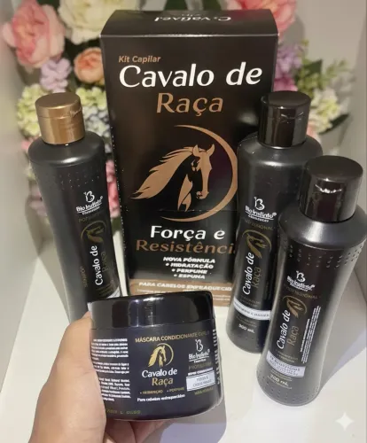 Kit capilar cavalo de raça