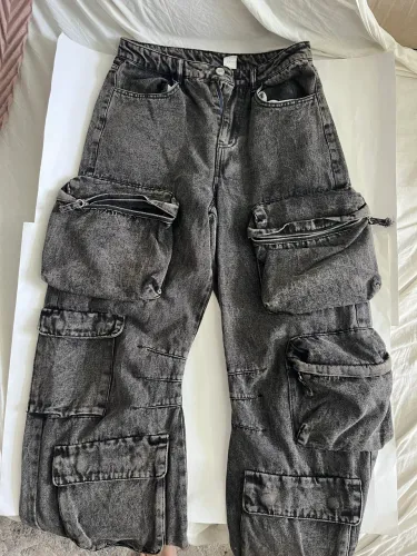 Calça Cargo Preto Tamanho P