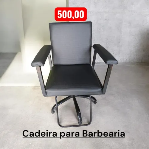 Cadeira mais espelho com bancada para salão ou barbearia