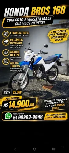 Honda Bros 160 2017 F I L É ?