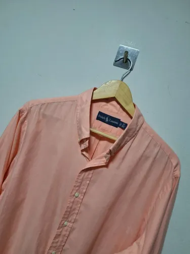Camisa toque de seda polo Ralph Lauren única estado zero comprads nos USA GG grande