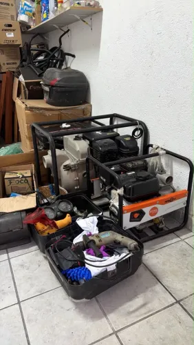 Gerador e bombas