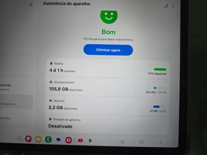 Galaxy tab s7 fe cinza detalhes mais funcionando 