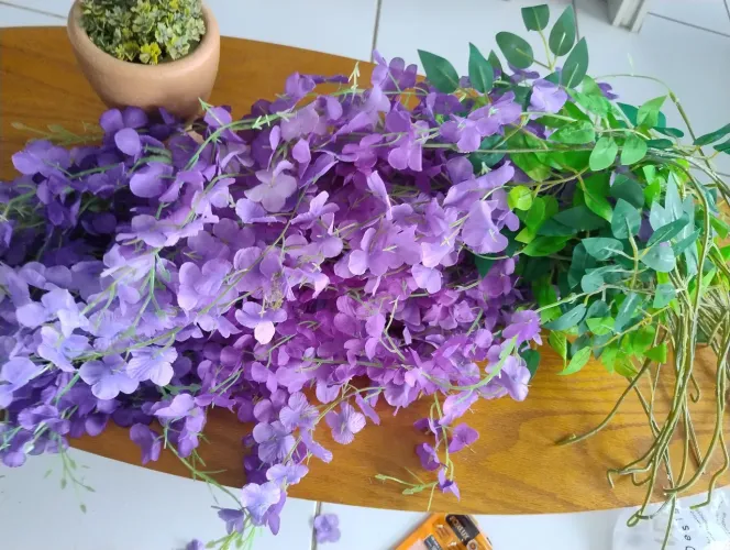 Ramos de flores lilas