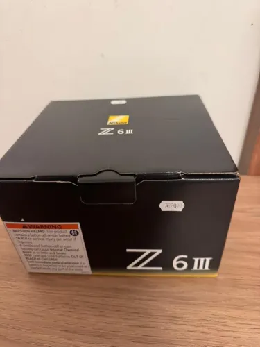 Nikon Z6 lll, nova lacrada sem uso